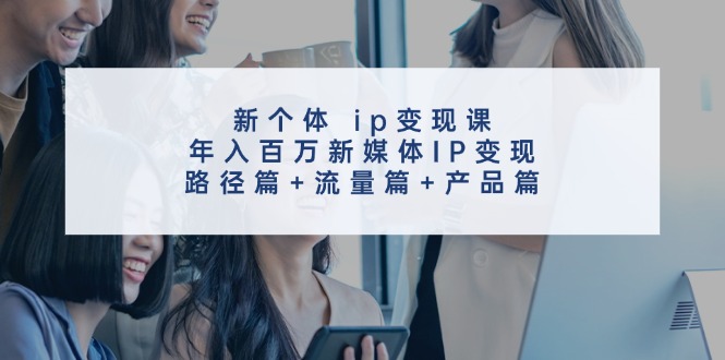 （11971期）新个体 ip变现课，年入百万新媒体IP变现，路径篇+流量篇+产品篇-优杰学社