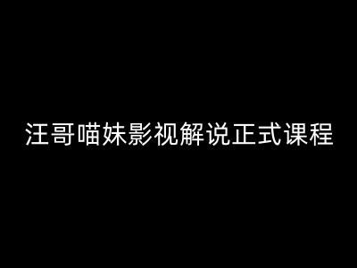 汪哥影视解说正式课程：剪映/PR教学/视解说剪辑5大黄金法则/全流程剪辑7把利器等等-优杰学社